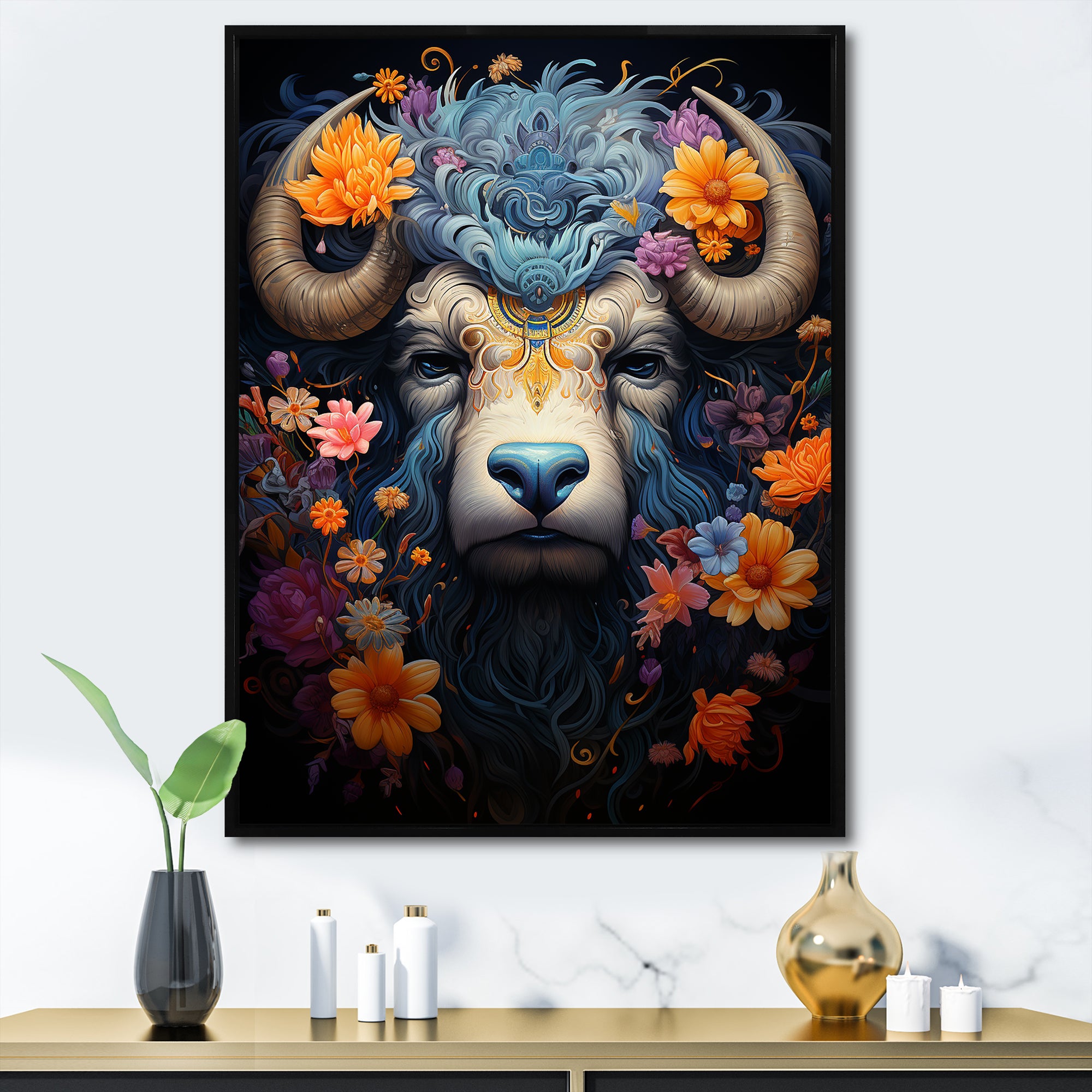 Yak Cosmic Highlanders - Yaks Wall Decor
