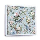 Chinoiserie Birds and Peonies - Bird Bedroom Wall Art