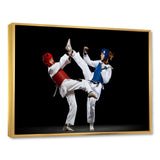 Fight Of Taekwondo Photo - Martial Arts Canvas Wall Art