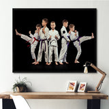 Karate Kids - Martial Arts Canvas Wall Art