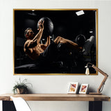 Gym Body In Action - Aerobic & Bodybuilding Canvas Wall Art