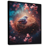 Floral bird nest harmony - Bird Wall Decor