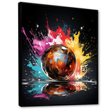 Pink Lively Bowling Lane - Bowling Canvas Wall Art