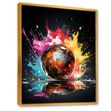 Pink Lively Bowling Lane - Bowling Canvas Wall Art