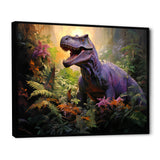 Prehistoric dinosaur in the jungle - Dinosaur Living Room Wall Art