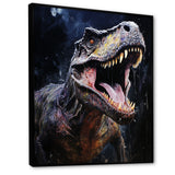 Prehistoric Tyrannosaurus rawer in the jungle - Dinosaur Bedroom Wall Art