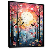 Pink Enchanted floral Botanicals with Eastern bluebird - Bird Floral Living Room Wall Art