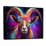 Celestial Gazing Goat portrait - Goat Wall Art Prints