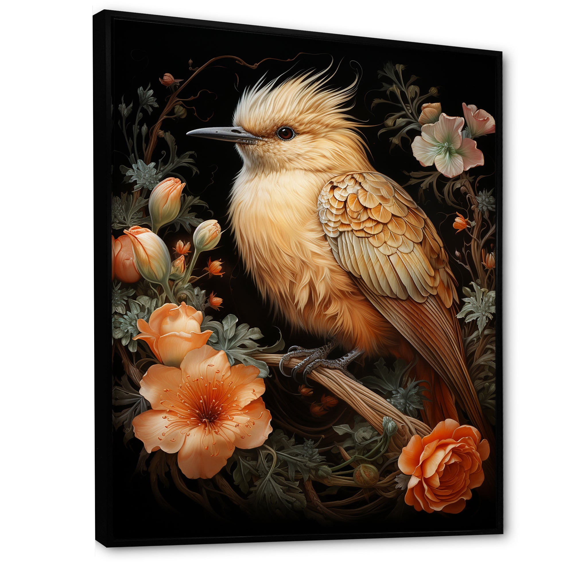 Springtime bird blooms - Bird Wall Art Prints