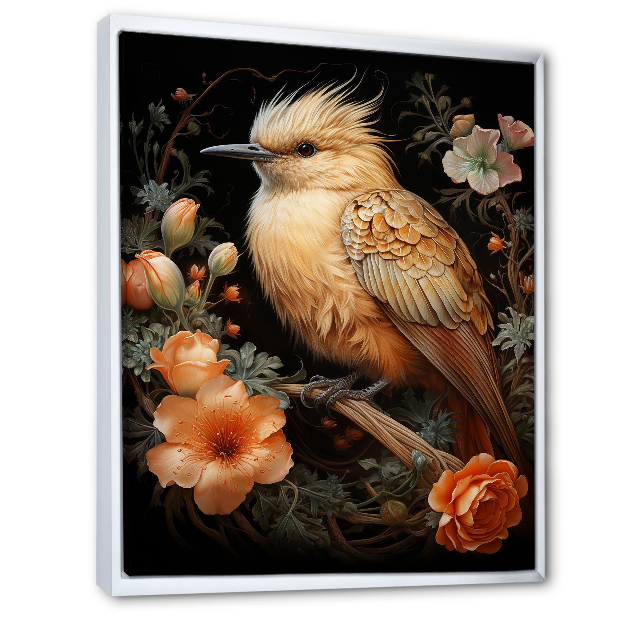 Springtime bird blooms - Bird Wall Art Prints