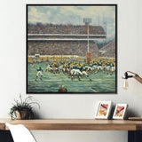 Yellow Sporting Football Game - Sport Football Canvas Wall Art
