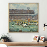 Yellow Sporting Football Game - Sport Football Canvas Wall Art