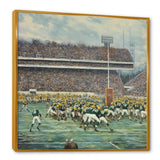 Yellow Sporting Football Game - Sport Football Canvas Wall Art