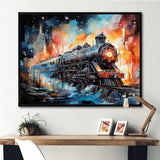 Train Starship Voyage back to the future I - Train Canvas Wall Art
