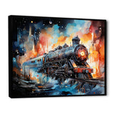 Train Starship Voyage back to the future I - Train Canvas Wall Art