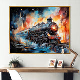Train Starship Voyage back to the future I - Train Canvas Wall Art
