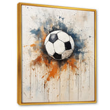 World Cup Beige Soccer Ball - Soccer Canvas Wall Art