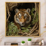 Brown jungle Tiger portrait - Tiger Wall Decor