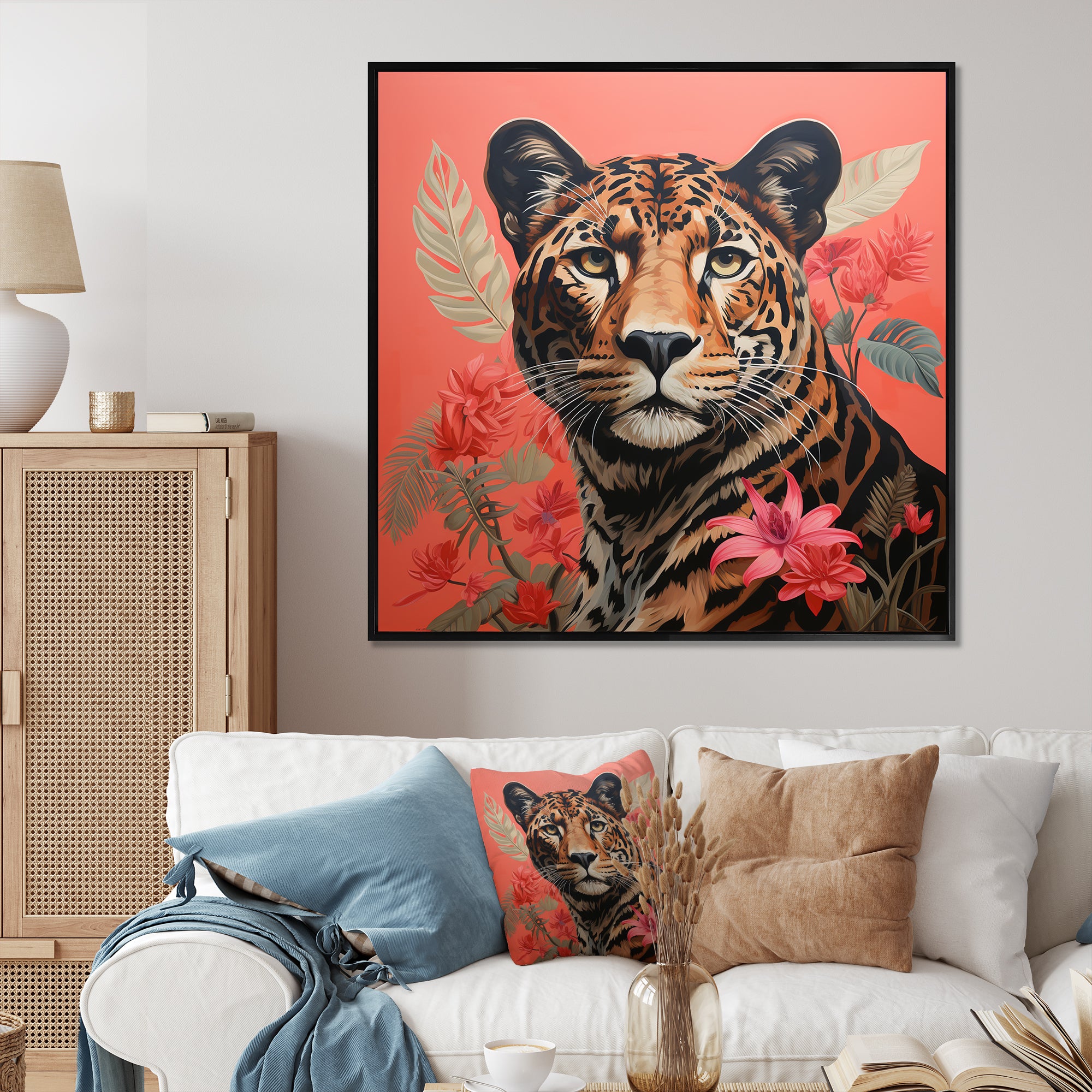 Matisse s Sprint Colorful Cheetah - Cheetah Canvas Wall Art