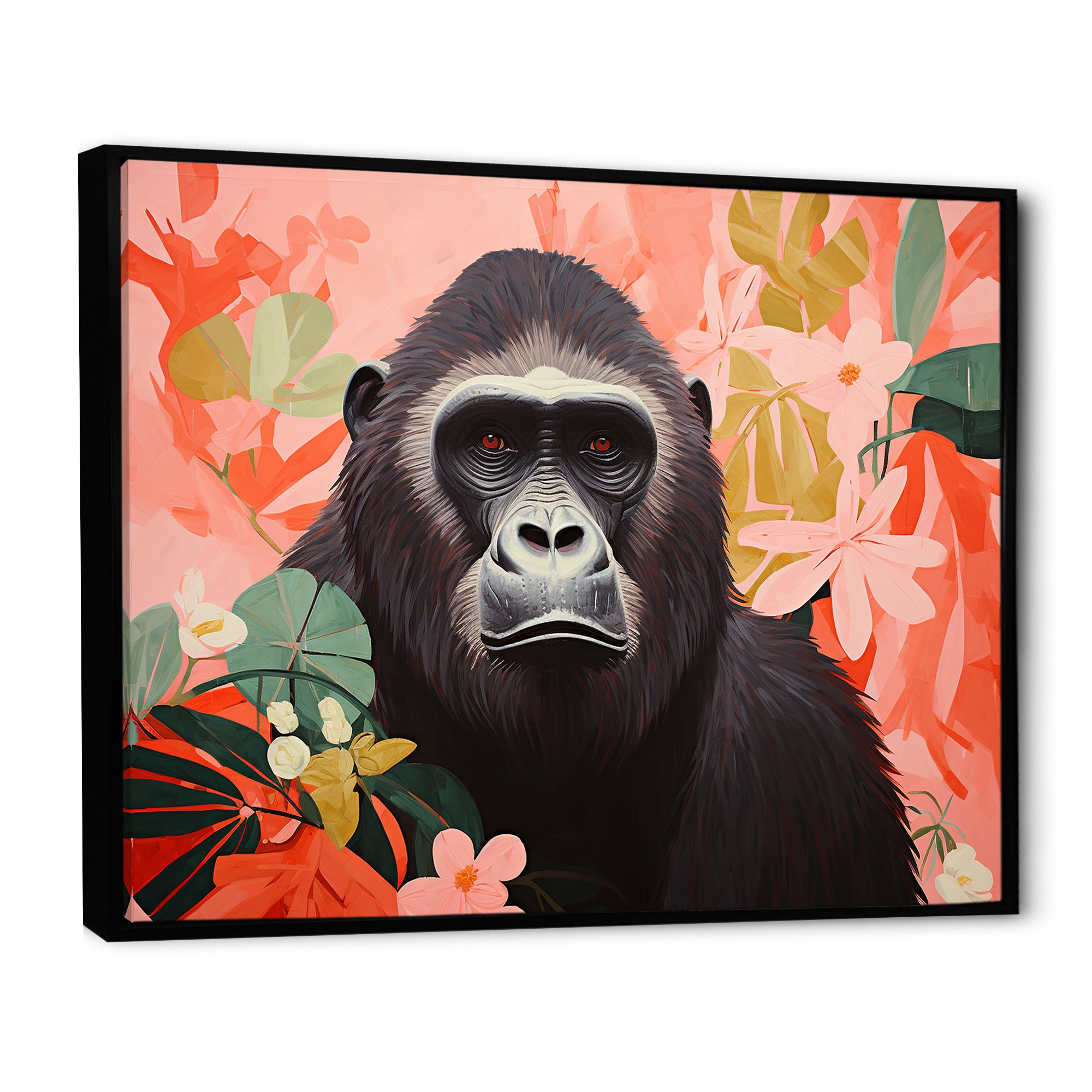 Vibrant Gorilla Portrait - Gorilla Wall Decor