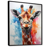 Popart Giraffe portrait - Giraffe Bedroom Wall Art