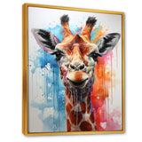 Popart Giraffe portrait - Giraffe Bedroom Wall Art