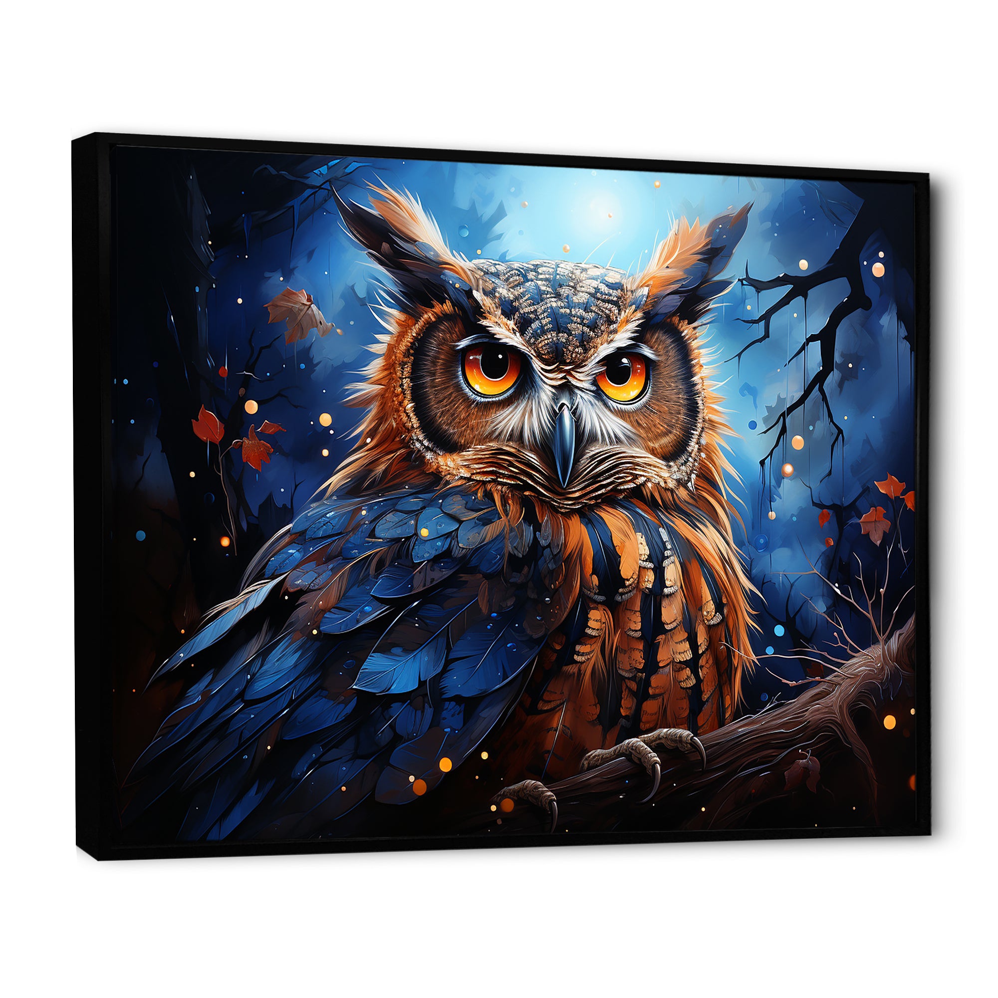 Mystic Owl in the moonlight - Owl Wall Art Prints