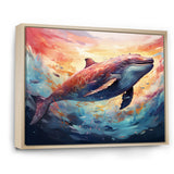 Blue Majesty dolphin in Watercolor - Dolphin Bedroom Wall Art
