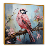 Blue and pink bird floral tree Harmony - Bird Wall Decor
