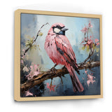 Blue and pink bird floral tree Harmony - Bird Wall Decor