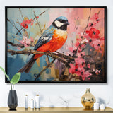 Blue bird floral tree harmony - Blue Bird Wall Art