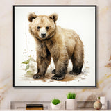 Cuddly grizzly bear cub - Brown Bear Wall Art