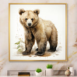 Cuddly grizzly bear cub - Brown Bear Wall Art