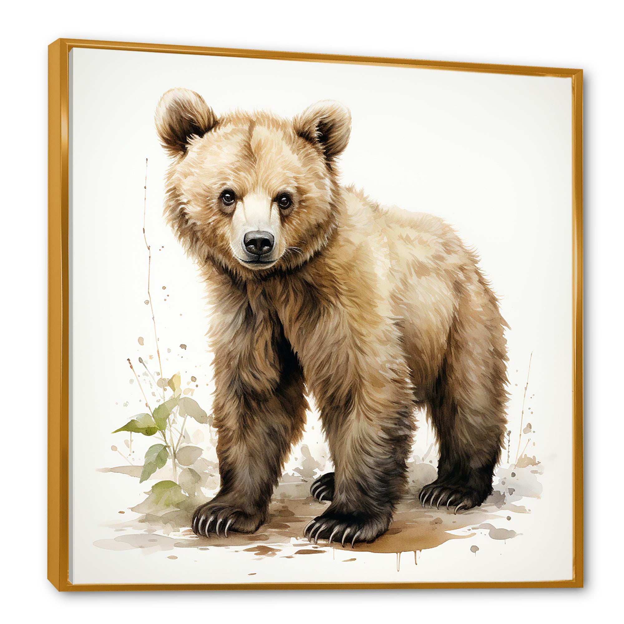 Cuddly grizzly bear cub - Brown Bear Wall Art