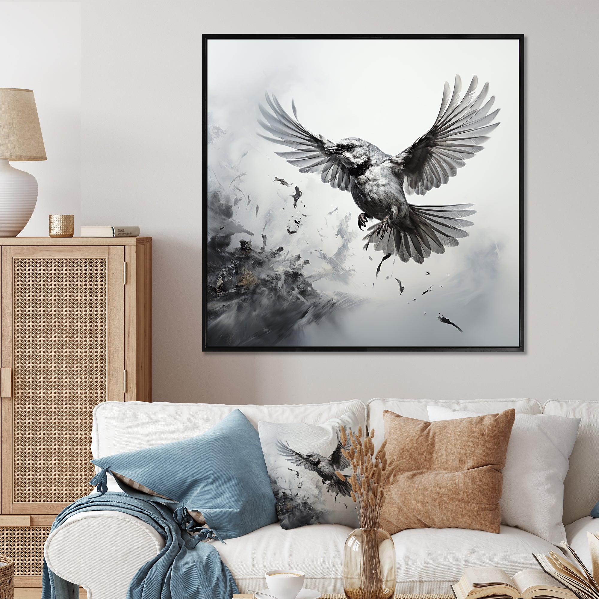 Graphite Realism The Wild Bird - Bird Wall Decor