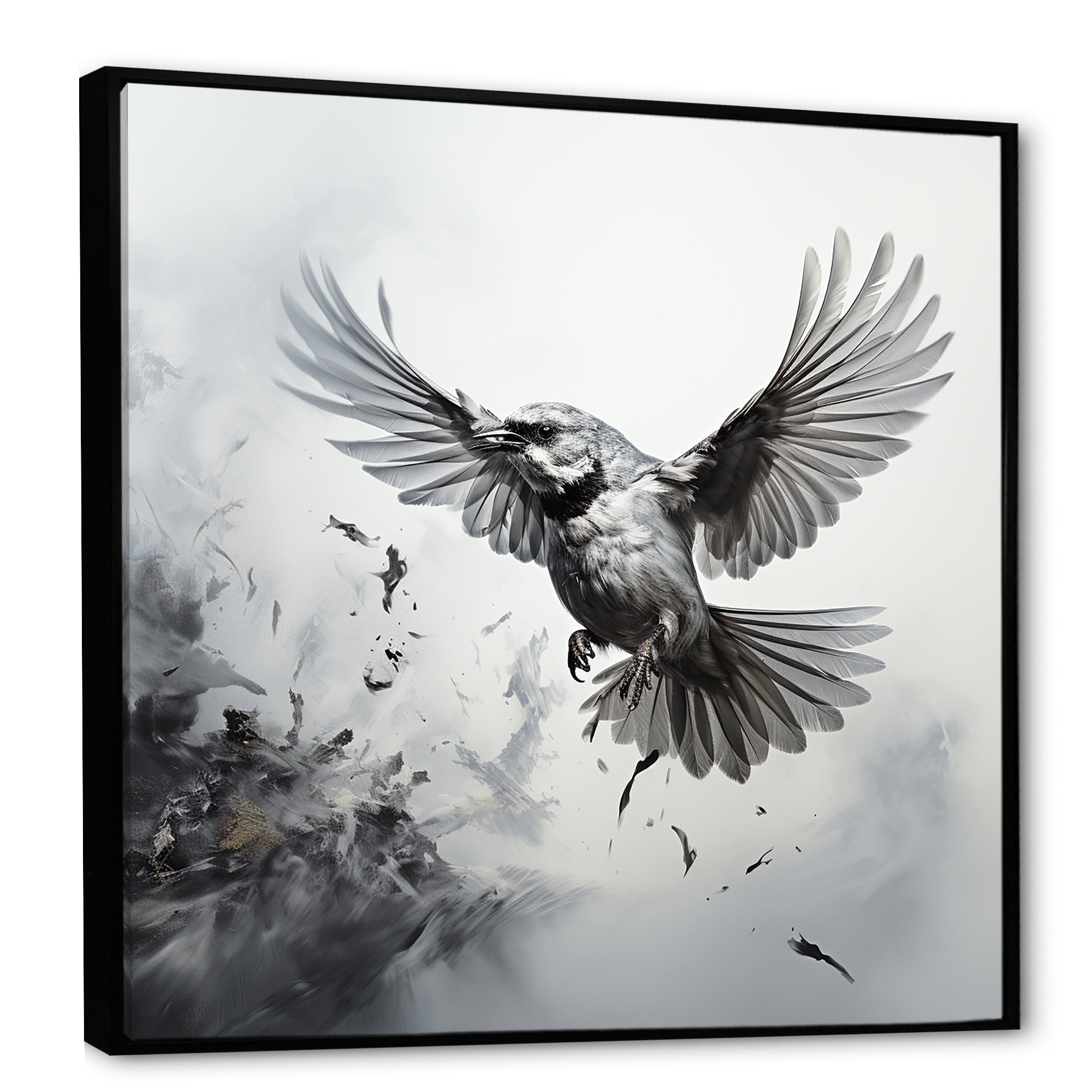 Graphite Realism The Wild Bird - Bird Wall Decor