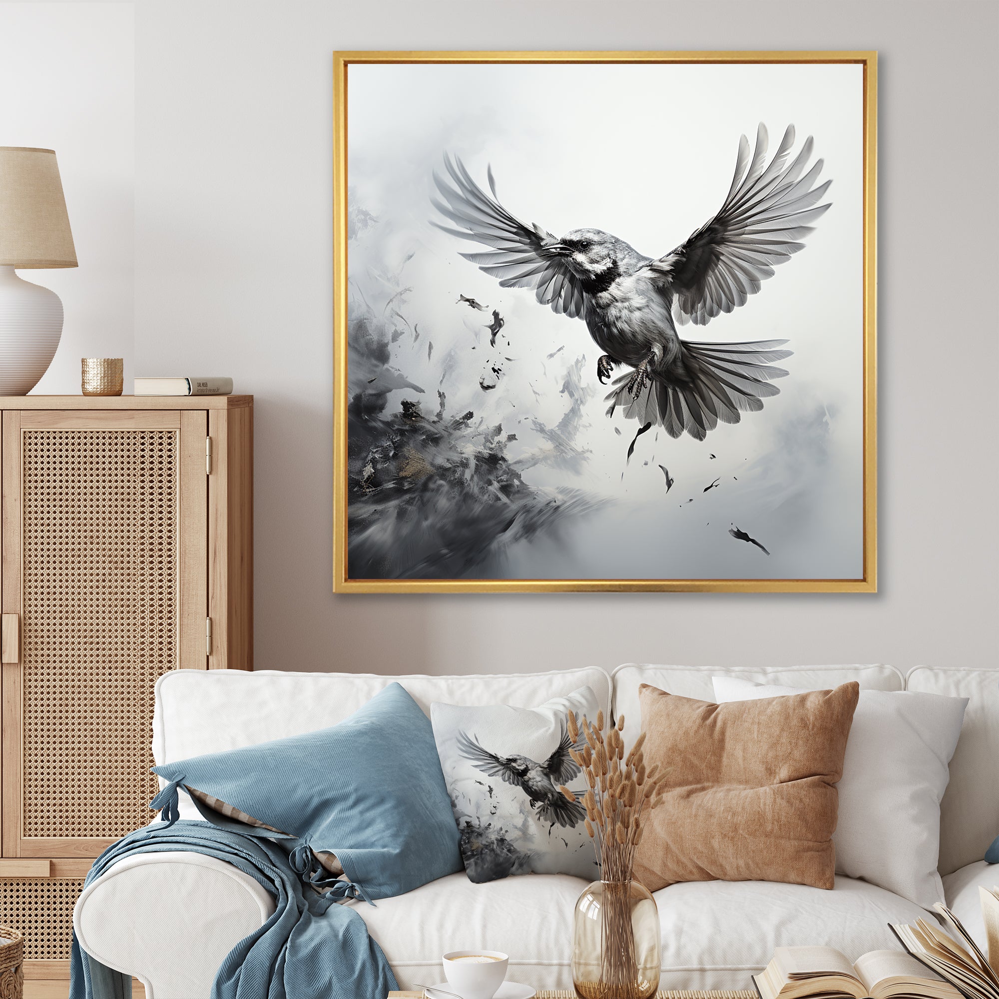Graphite Realism The Wild Bird - Bird Wall Decor