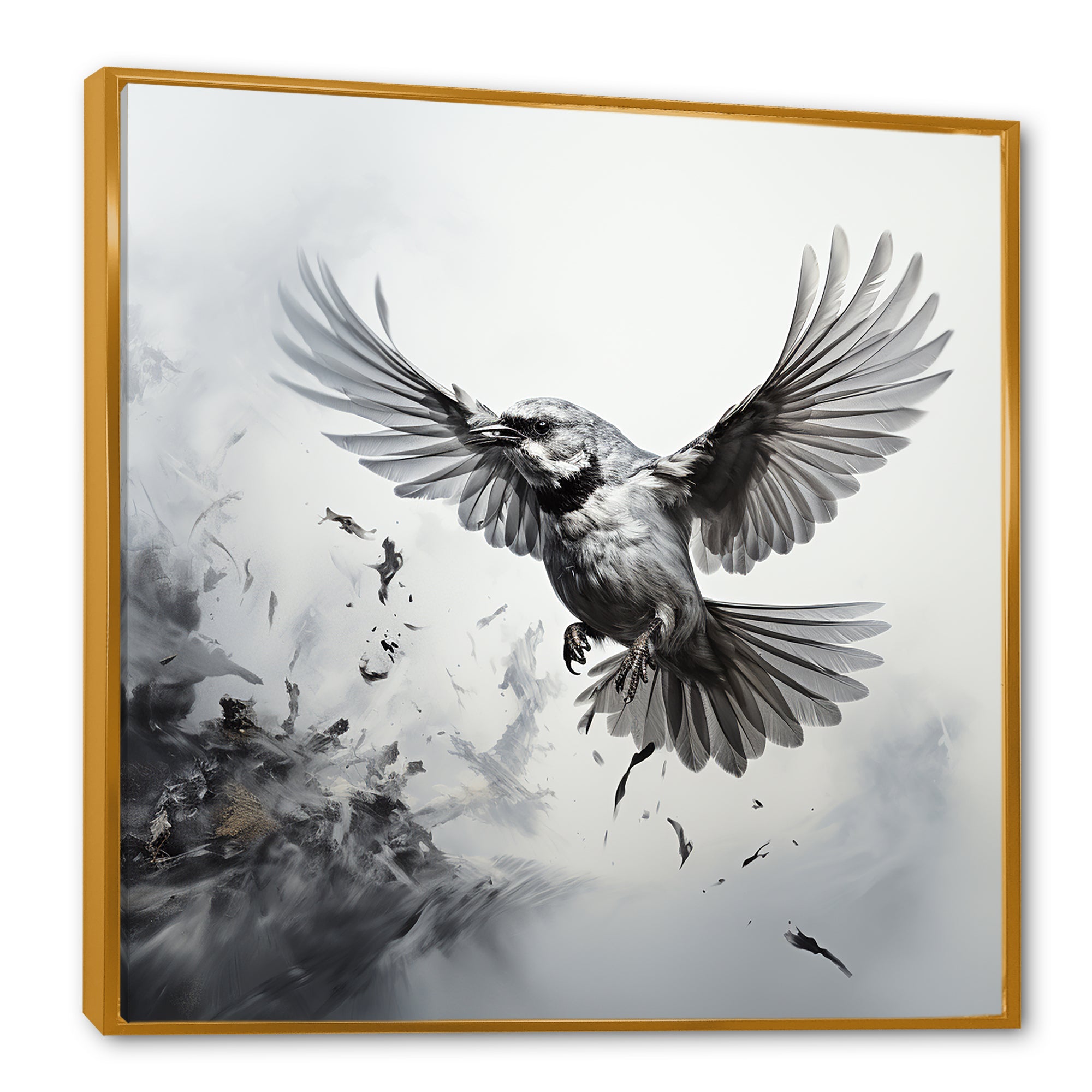 Graphite Realism The Wild Bird - Bird Wall Decor