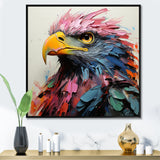 Pink and blue Majesty Eagle - Eagle Home Decor Art