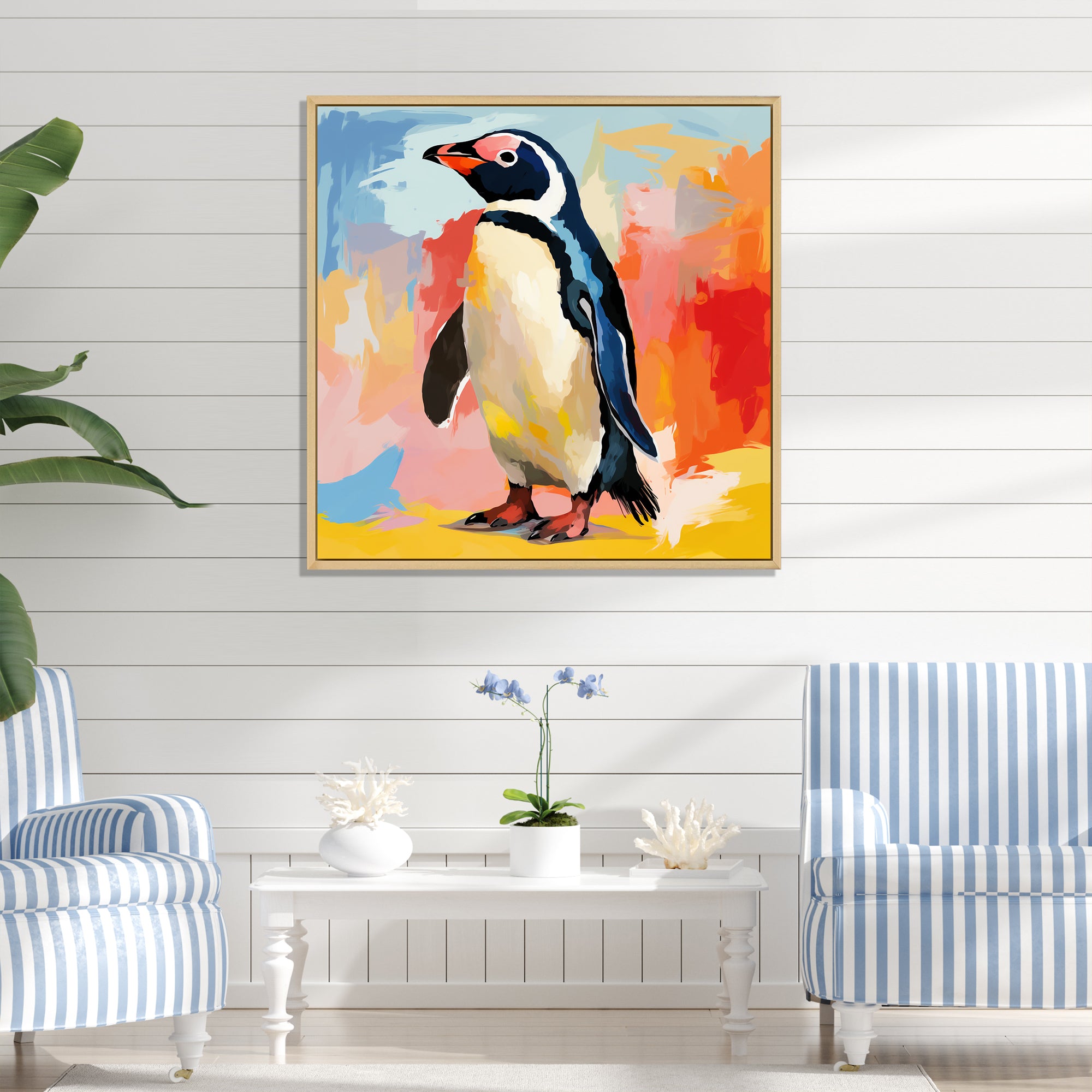 Penguin parade charm - Penguin Wall Decor