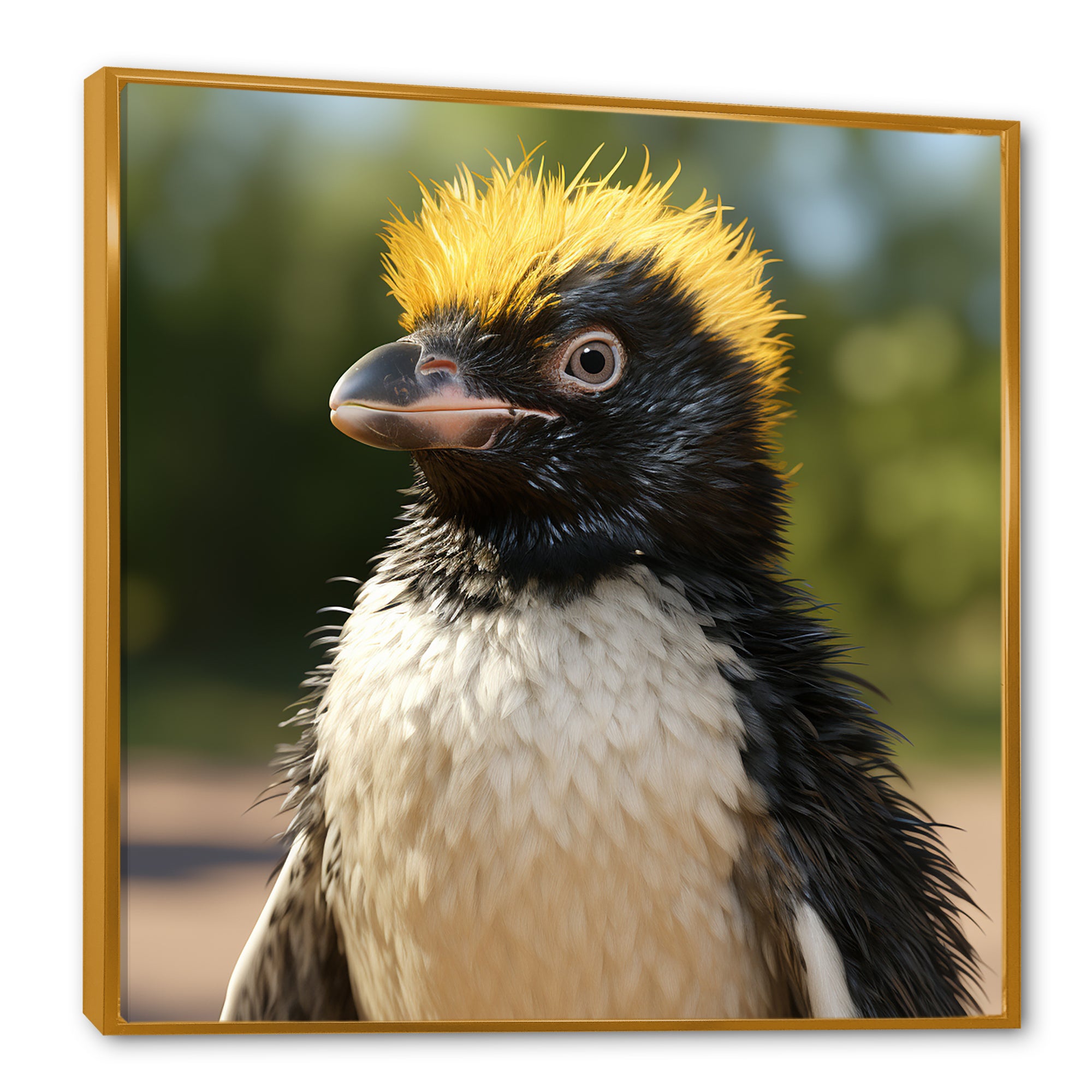Penguin photo portrait - Black Penguin Wall Art