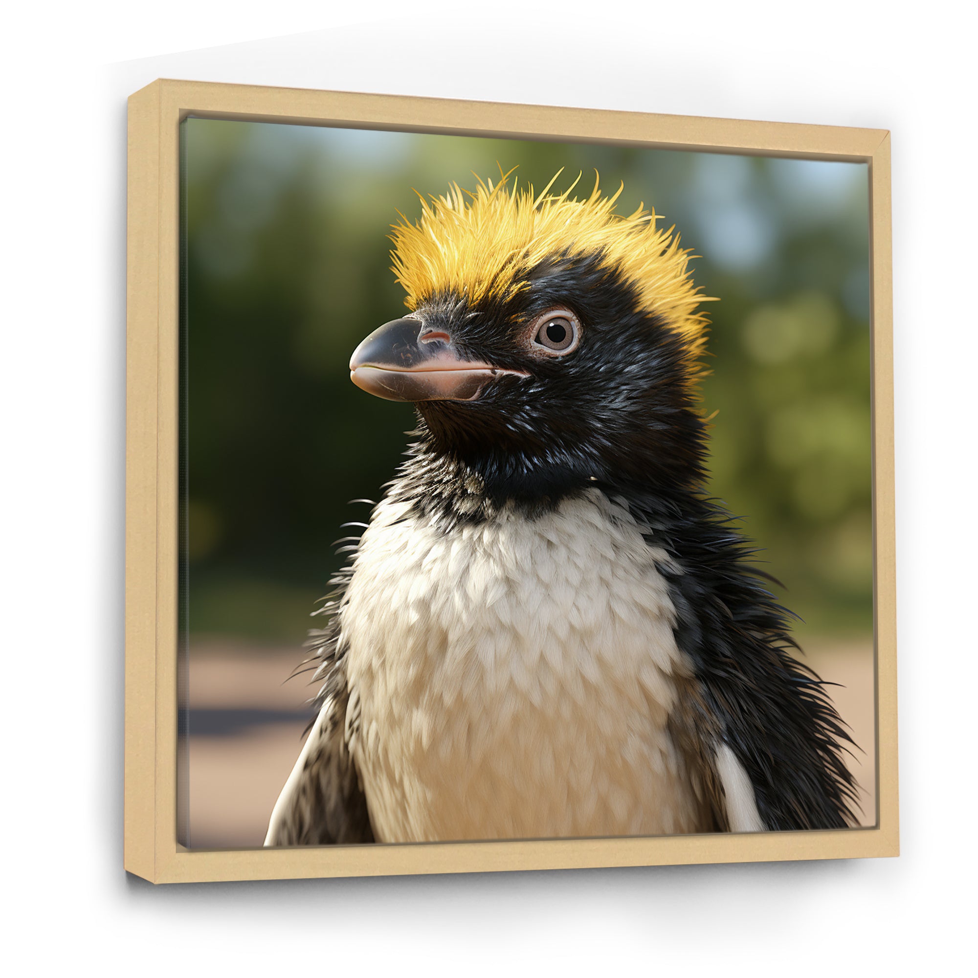 Penguin photo portrait - Black Penguin Wall Art