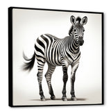 Minimalism Zebra elegance - Black Zebra Wall Art