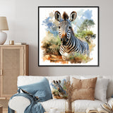 Zebra Savannah portrait - Zebra Home Decor Art