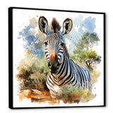 Zebra Savannah portrait - Zebra Home Decor Art