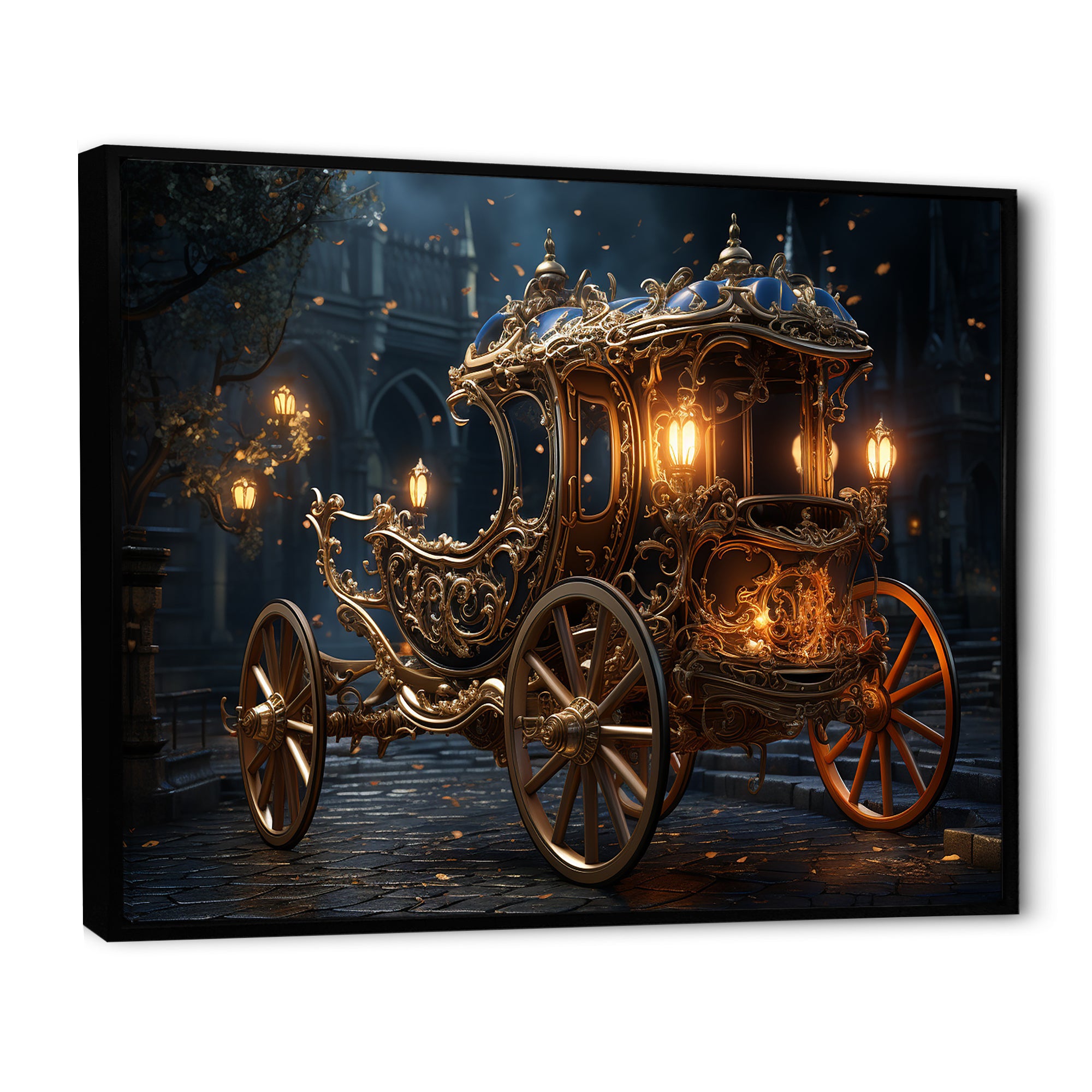 Vintage old American Cart I - Old American Cart Canvas Wall Art