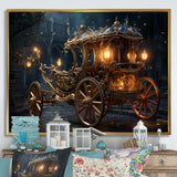 Vintage old American Cart I - Old American Cart Canvas Wall Art