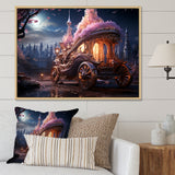 Enchanted Princess Carriage I - Old American Cart Canvas Wall Art