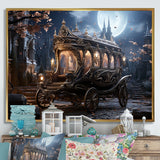 Enchanted Evening Carriage - Old American Cart Canvas Wall Art