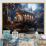 Enchanted Evening Carriage - Old American Cart Canvas Wall Art